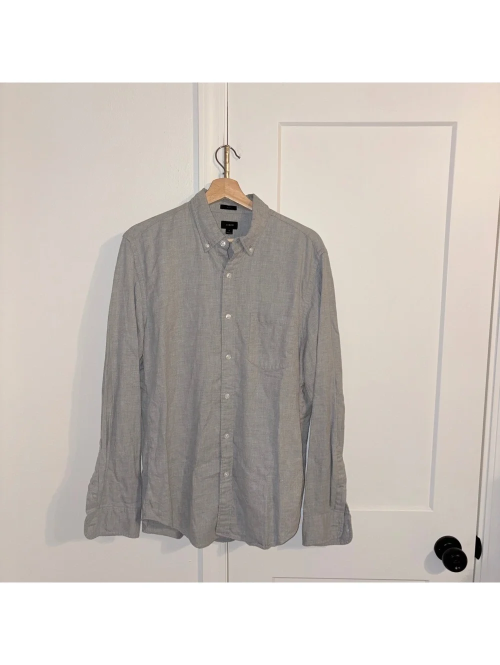 J.Crew $98 Men’s M Slim gray long sleeve button-up Dress shirt